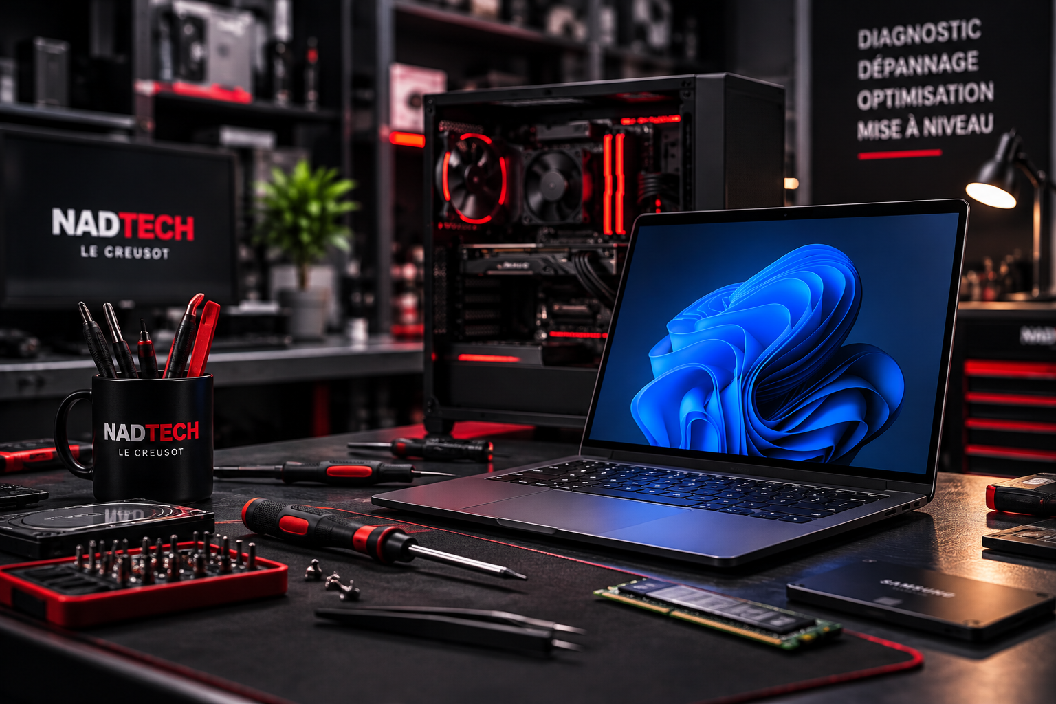Réparation informatique chez NADTECH Le Creusot